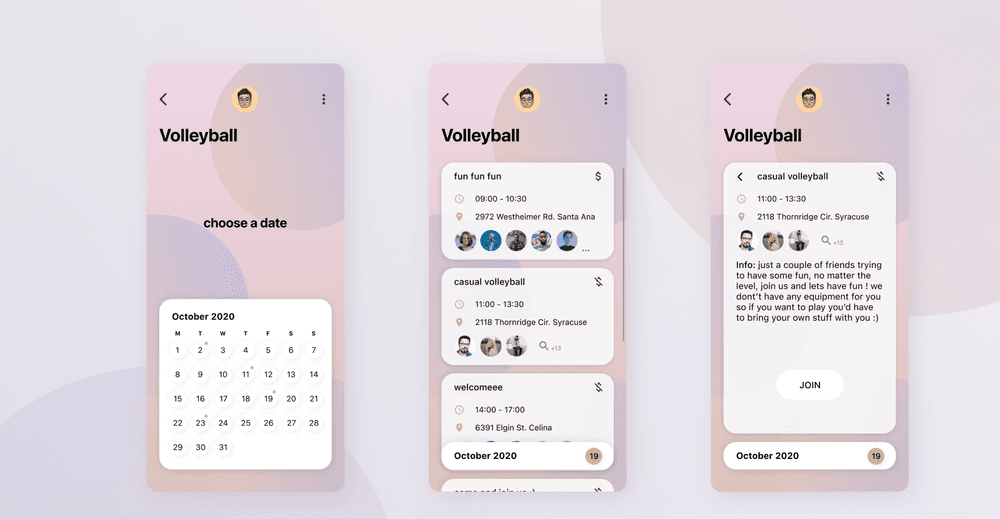"Would be cool to see how users could navigate through months :)"