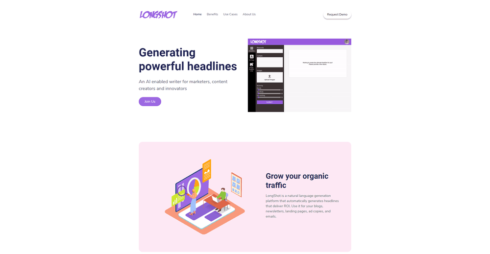 "Cool product! Perhaps for future hero sections, you could get visitors started with selecting a few keywords, adding content etc straight from the landing page. I think this would create more interaction, which could lead to more signups - as visitors see the value of your produc…"